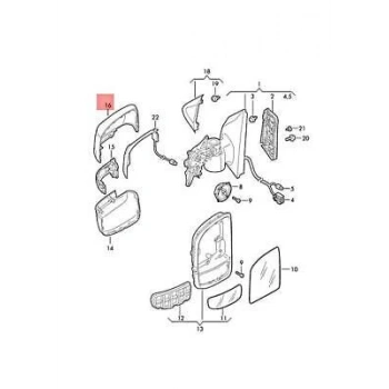 Vw Crafter Ayna Kapağı 17--Den İtibaren; Sağ 7C08575289B9 (Oem No: 7C08575289B9)