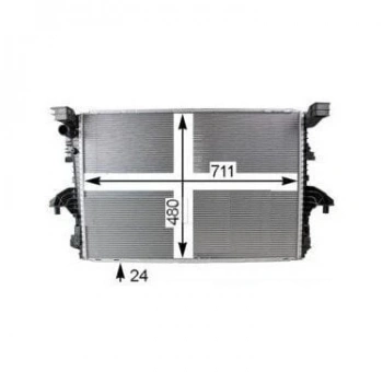 Su Radyatörü Vw T5,5-Transporter T6 Caaa-Caab-Caac-Ccha-Cfca-Cxha 2,0 Tdı 10- (Oem No: 7E0121253F)