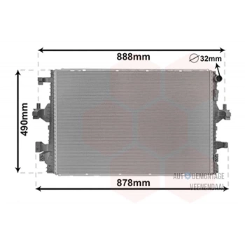 Radyatör Su Transporter Transporter T6 15Sonrası Cxha-Cxfa-Cxeb 2.0 Tdi (Oem No: 7E0121253F)