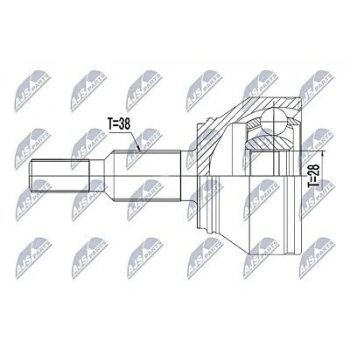 Aks Kafası Dış 306283 Vw T5,5-Transporter T6 Caaa-Caab-Caac-Cxhb-Cxgb 2,0 Tdı 10- (Oem No: 7E0498099B)