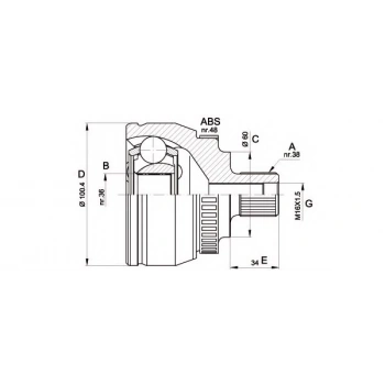 Aks Kafası Dış Vw Sharan-Galaxy Afn-Avg-Auy 1,9 Tdı 97- (Oem No: 7M0498099A)