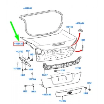 Ford Mondeo 2007  Bagaj Amortisörü Sedan (Oem No:7S71F406A10Ad)