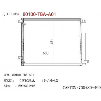 Radyatör Klima Cıvıc 2016-2019 None (Oem No: 80100-Tba-A01)