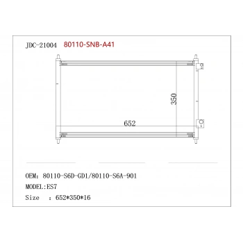 Radyatör Klima Cıvıc 12-16 Sedan None (Oem No: 80110-Snb-A41)