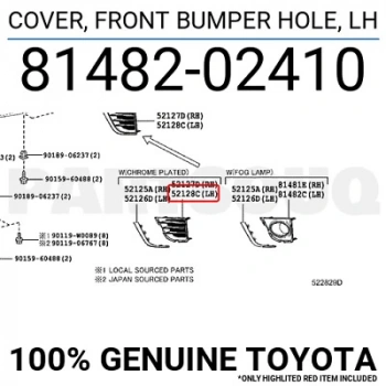 Sis Lamba Kapağı Corolla 13Sonrası Sol (Sis Deliksiz) (Oem No: 81482-02410)