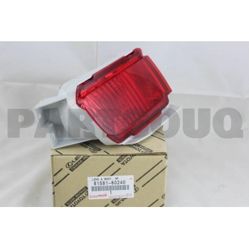 Sıs Lambası Arka Sağ Japon Land Cruıser Prado (J15) 4.0 24V:3.0 D4D:2.8 D4D 09-17 (Oem No: 81581-60240)
