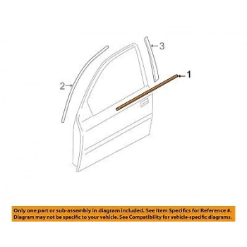 Cam Sıyırıcı Accent 11-19 Blue Ön Kapı Dış Sol (Oem No: 82210-1R000)
