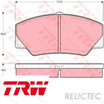 Fren Balatası Ön Ford Transıt Avrupa 2.5 86-91 (Oem No: 89Vx 2K021 Ca)