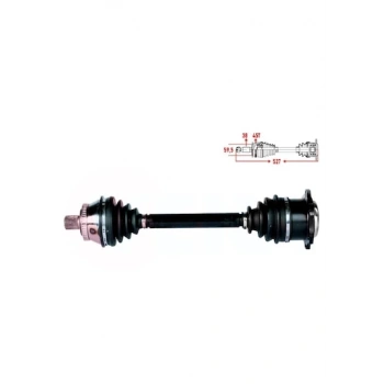 Aks Komple Ön Passat 01-05 / Sol Avf-Awt 1.8 T-1.9Tdı Absli 45 Diş Tıptronik 527Mm (Oem No: 8D0407271Al)