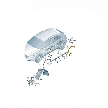 Çamurluk Dodiği Arka Sağ Dodık Vw Q3 Bm 11- (Oem No: 8U0853818Agru)