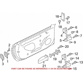 Kapı Menteşesi Ön Sag/Sol Aynı Adet  Vw A5 Bm 15- (Oem No: 8W6837249)