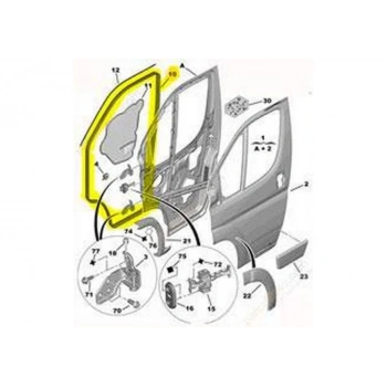 Kapı Fitili Ön Jumper I 94-02 (Oem No: 9025Gy)