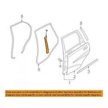 Kapı Dırek Bandı Arka : L Opel Kalos Aveo Bm 04- (Oem No: 96349122)