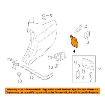 Çamurluk Davlumbazı Arka Sol Opel Aveo T250/T255 Bm 06- (Oem No: 96648674)