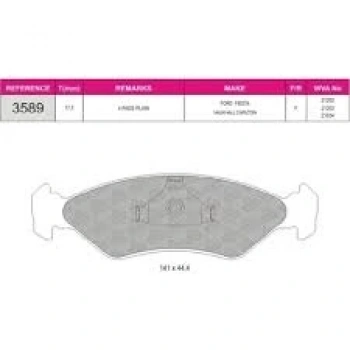 Fren Balata Fıesta Iıı   89-95 Ön (Oem No: 96Fb2K021Aa)