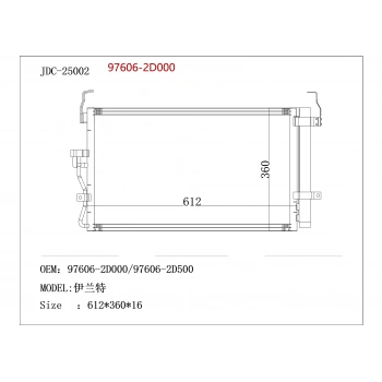 Radyatör Klima Elantra 01-07 None (Oem No: 97606-2D000Jpı)