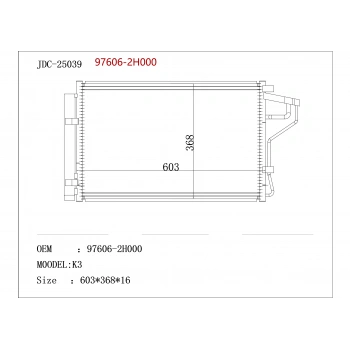 Radyatör Klima İ30 07-11 Ceed 08-11 Benzinli None (Oem No: 97606-2H000)