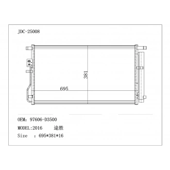 Radyatör Klima Tucson 2015 Sportage 2015 2.0 None (Oem No: 97606-D3500)