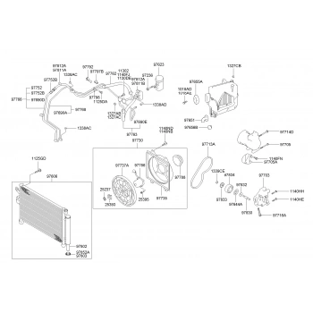 Fan Davlumbazı Klima Accent 03-06 1.6 (Oem No: 97735-25000)