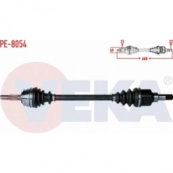 Aks Komple Ön Sol Psa 301 / Elysee 1.2 Vtı 12- (Oem No: 9803966280)