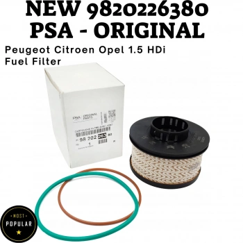 Yakıt Filtresi (Mazot) 208 / 2008 / 3008 / 301 / 308 / 5008 / 508 / Rıfter / Grandland X / Crossland X / Combo E / Proace Cıty 21Sonrası Dv5R-D15Dt-D15Dth 1.5 Hdi Oem (Orijinal Equipment Manufacturer) (Oem No: 9820226380)