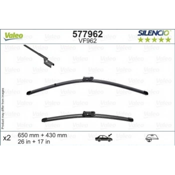 Sılecek Süpürgesı Vf962 (X2) (650+430 Mm) Psa 508 Iı B.M 2018- (Oem No: 9823609180 / 9823609780)