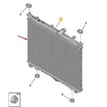 Radyatör Su C4 / 208 / 2008/ Corsa F F12Xht-F12Xel-D15Dt(Dizel) / Mokka E (Elektronik Motor) Brazıng (Oem No: 9827174680)