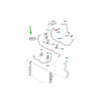 Radyatör Ek Depo Hortumu Ford Focus 1.6 Tdcı 08- (Oem No: 9M51 8C012 Hb)