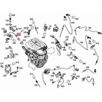 Oksıjen Sensörü Katalızatöre Dogru 5 Kutuplu- 414 Mm Mercedes 176-246-205-447-415Jıtan 607-626 12- (Oem No: A0105424118)