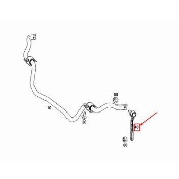 Vıraj Askı Rotu Ön Sağ Mercedes Sl R231 Bm 2012- (Oem No: A2313201089)