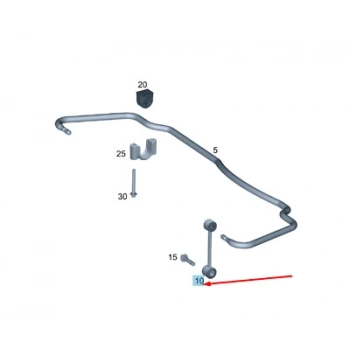 Vıraj Askı Rotu Arka Mercedes 447 Vıto Bm 2013- (Oem No: A6393260616)