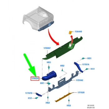 Arka Tampon Kösesı Sağ Ford Ranger Bm 12- (Oem No: Ab39 17K824 Cc)