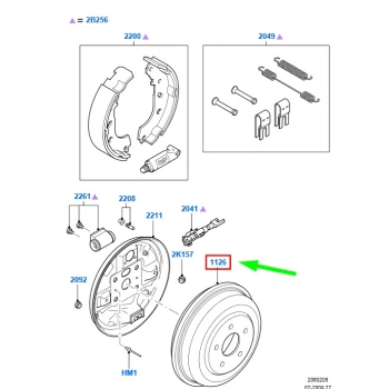 Kampana Arka (At16 1126 Aa) Ford Connect Bm 02- (Oem No: At16 1126 Aa)