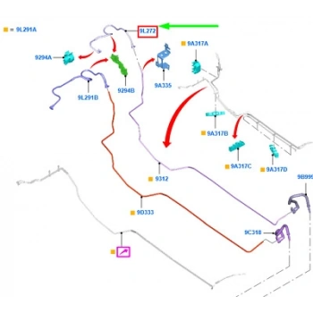 Yakıt Borusu Ford Focus Bm 11- (Oem No: Av61 9L272 Ad)
