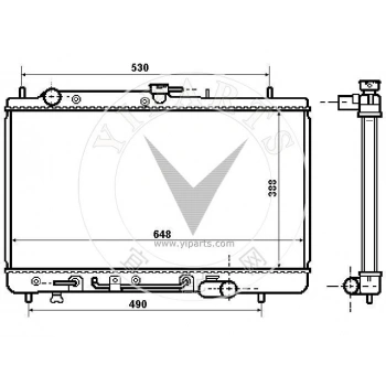 Radyatör Su 323  90-95 1.6 Sedan A-T Brazıng (Oem No: B557-15-200D)