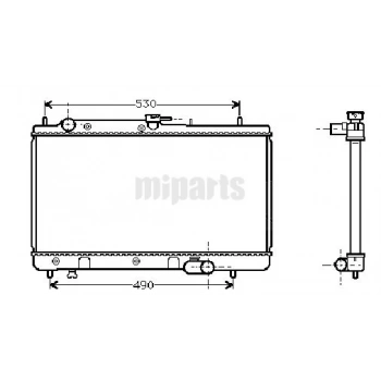 Radyatör Su 323 90-95 1.6 Hb M-T 16Mm Brazıng (Oem No: B63F-15-200C)
