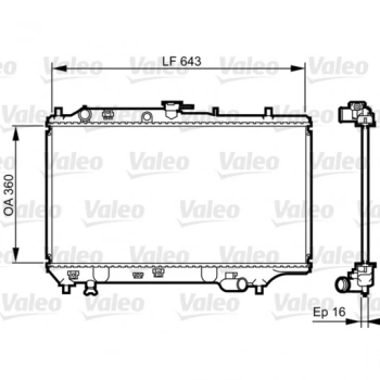 Su Radyatörü 350X628X16 Japon 323 (Bg) Hb 5 Kapi 1.6 92-94 (Oem No: B63F-15-200D)