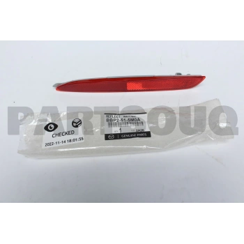 Reflektör Tampon Mazda 3 10-13 Arka Sol (Oem No: Bbp2-51-5M0A)