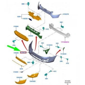 Panjur Ön Trend Ford Transıt V-362 Bm 12- (Oem No: Bk21 8200 Ab5Cnd)