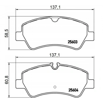 Fren Balata Transıt V362 / V363 / Custom 12Sonrası Arka (Oem No: Bk212M008Aa)