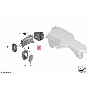 Temız Hava Borusu Bmw F20-F21-F22-F23-F30-F30 Lcı-F31-F31 Lcı-F34 Gt-F34 Gt Lcı-4F32-F33-F36 Gran Coupe N47N-B47-N20-N26 11-18 (Oem No: Bmw 13717597585)