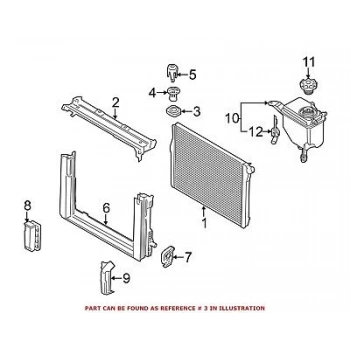 Radyatör Üst Lastiği Bmw F07-F10-F10 Lcı-F11-F11 Lcı-F18-F18 Lcı-6F12-F13-F01-F01 Lcı-F02-F02 Lcı Bm 10-17 (Oem No: Bmw 17117602064)