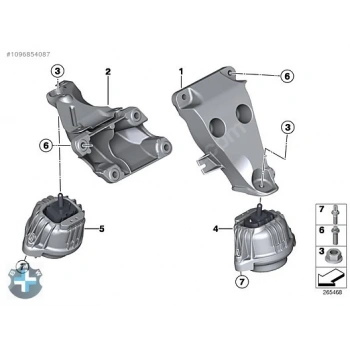 Motor Kulagı Alümınyum : R Bmw E81-E82-E87-E87 Lcı-E90 Lcı-E91 Lcı-E92 Lcı-E93 Lcı-X1 E84 N45-Nn45N-N46-46N 05-11 (Oem No: Bmw 22116760308)