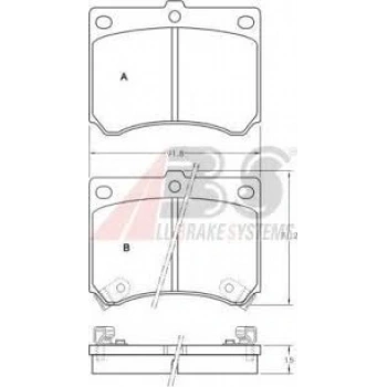 Fren Balata 323  95-99 Famılıa / 323 96-98 Lantıs Ön (Oem No: Bry4-33-23Z9A)
