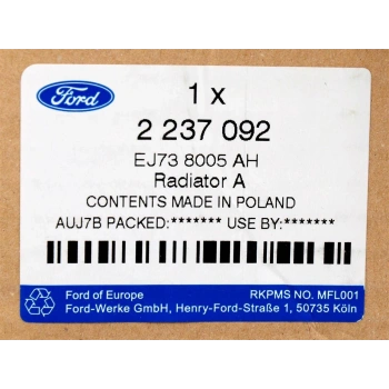 Su Radyatörü Ej73 & Ah Ford Focus/C Max/Kuga Bm 15- (Oem No: Ej73 8005 Ca)