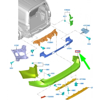 Tampon Arka Ford Courıer Bm 14- (Oem No: Et76 17906 Ag5Cnd)