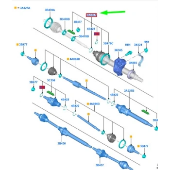 Aks Körüğü Dış Komple Ford Courıer Bm 14- (Oem No: Et76 4A084 Ab)