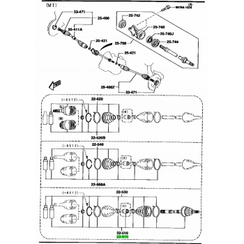 Aks Kafası Dış 323 01-03 / Mazda 3 /26×56X29 (Oem No: Fa51-22-610)