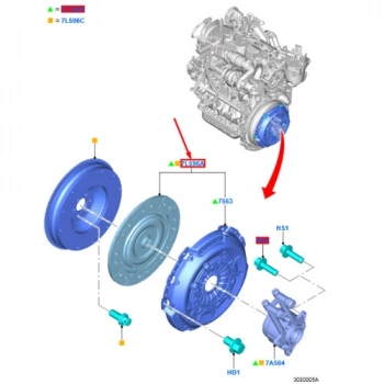 Debrıyaj Setı Ford Connect 1.5/1.6 Tdcı 14- (Oem No: Fm51 7540 Cc)