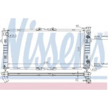 Radyatör Su 626 92-01 2.0 A-T Brazıng (Oem No: Fp59-15-200)